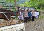 Polres Kolaka Utara Tunjukkan Kepedulian dengan Penyerahan Hewan Qurban di Yayasan Pondok Pesantren Hidayatullah
