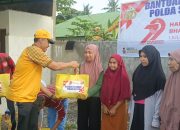 Biro Logistik Polda Sultra Gelar Baksos dan Kerja Bakti di Anduonohu Peringati Hari Bhayangkara ke-79