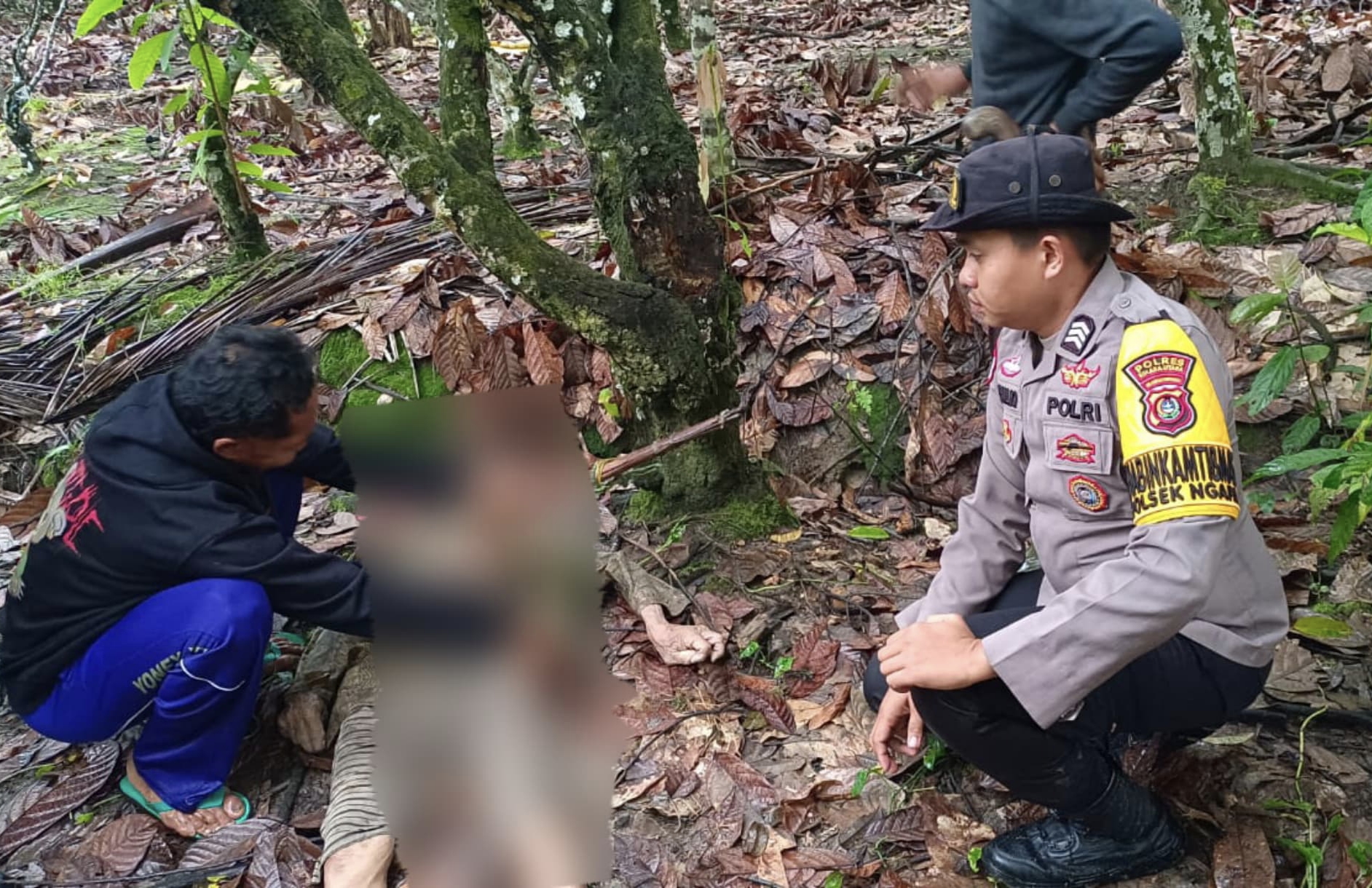 Korban Saat Ditemukan 