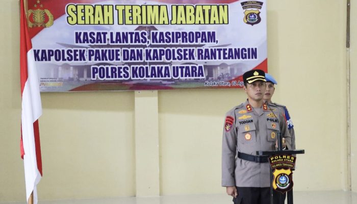 Rotasi Jabatan di Polres Kolaka Utara, 4 Perwira Terima Tanggung Jawab Baru