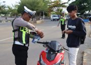 Operasi Keselamatan di Lasusua, Polisi Tilang Kendaraan Gunakan Knalpot Brong