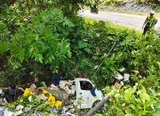 Gerak Cepat Personel Pospam Ops Ketupat Anoa 2026 Polres Kolut Tangani Laka Lantas di Jurang Sedalam 7 Meter